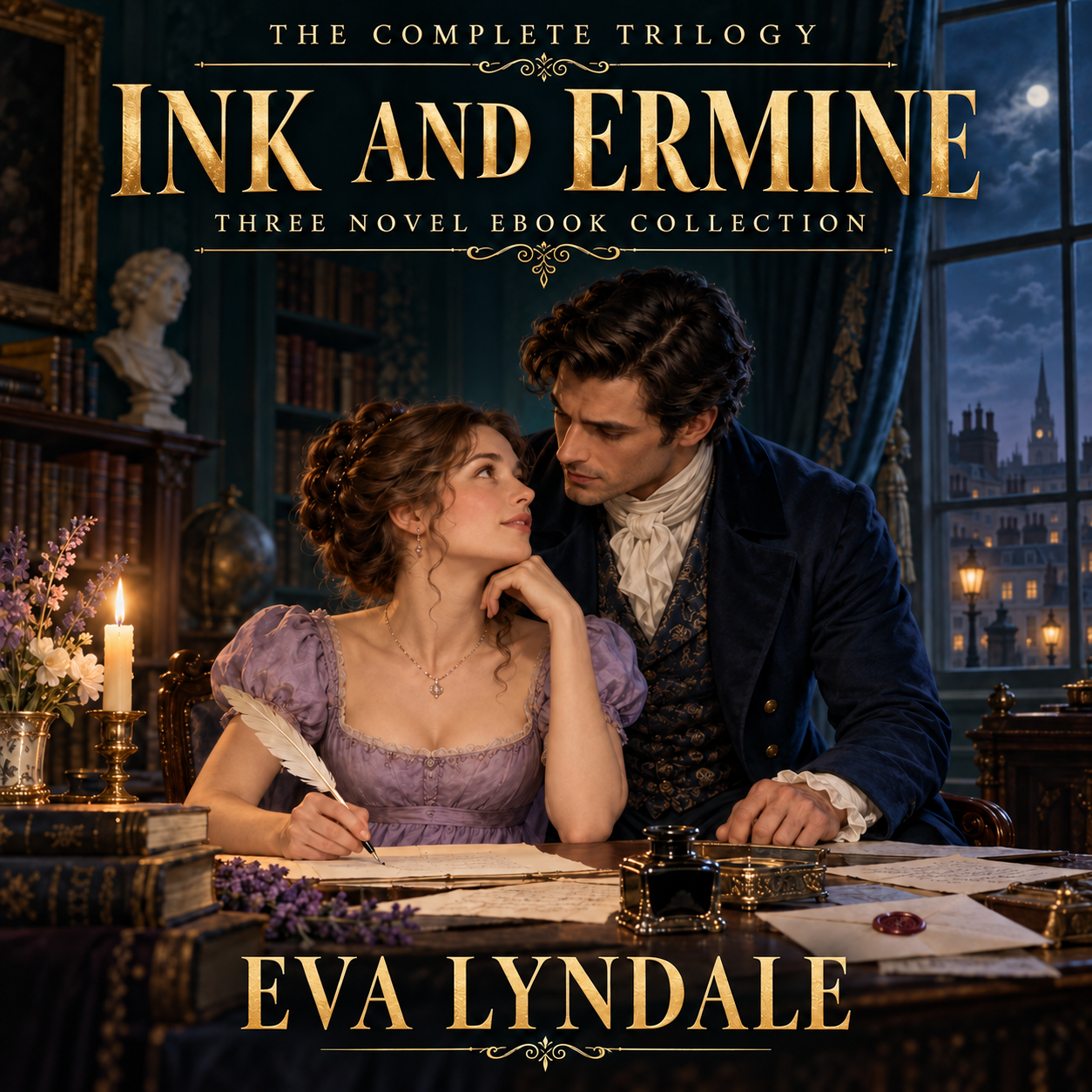 Cover of Ink and Ermine bundle by Eva Lyndale