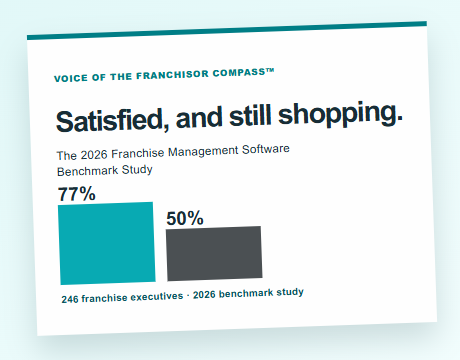 2026 Franchise Management Software Benchmark Study report cover