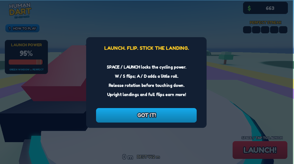 Roblox long-distance launch course