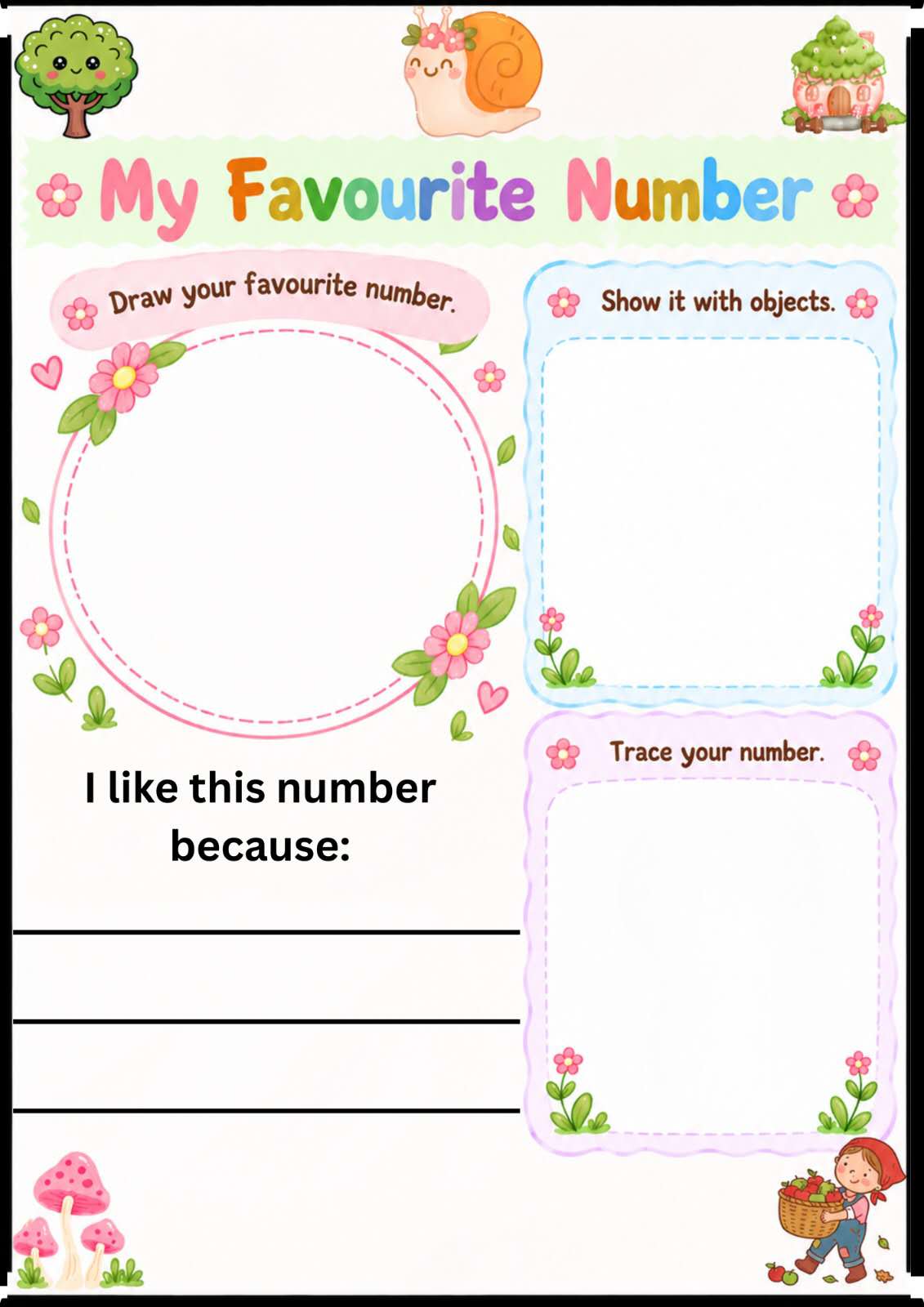 Numbers 1–20 Counting Coloring Book for Kids | Printable Number Activity PDF