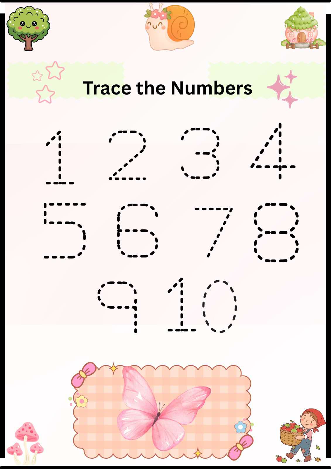 Numbers 1–20 Counting Coloring Book for Kids | Printable Number Activity PDF