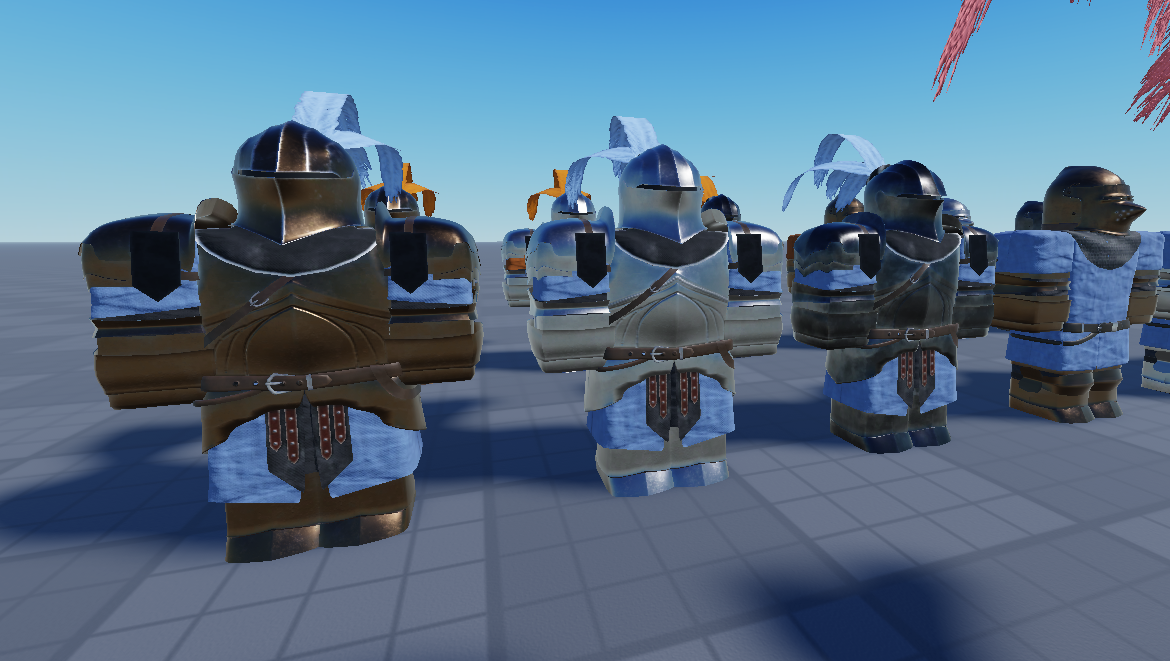 Medieval armor collection Roblox