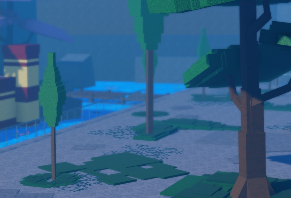 Atmospheric medieval village landscape