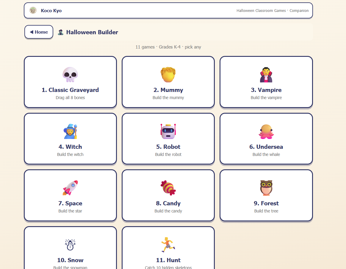 Halloween Classroom Games | Print-and-Go + Digital