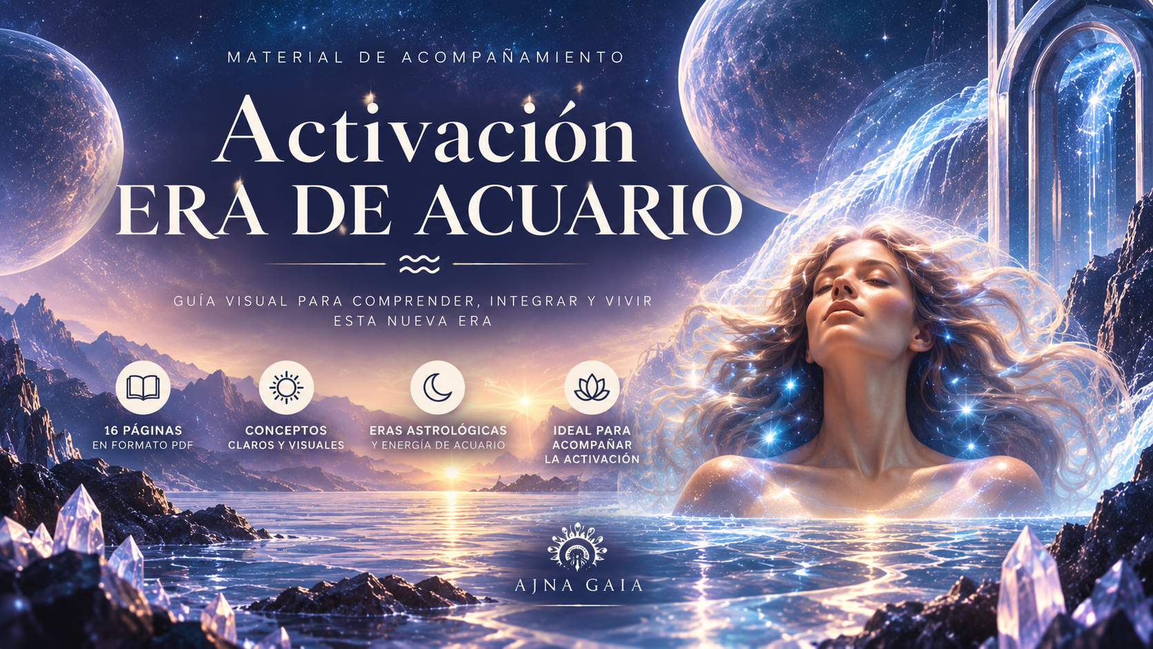 Taller online Activación Era de Acuario – astrología, energía de Acuario, intuición y transformación | Ajna Gaia