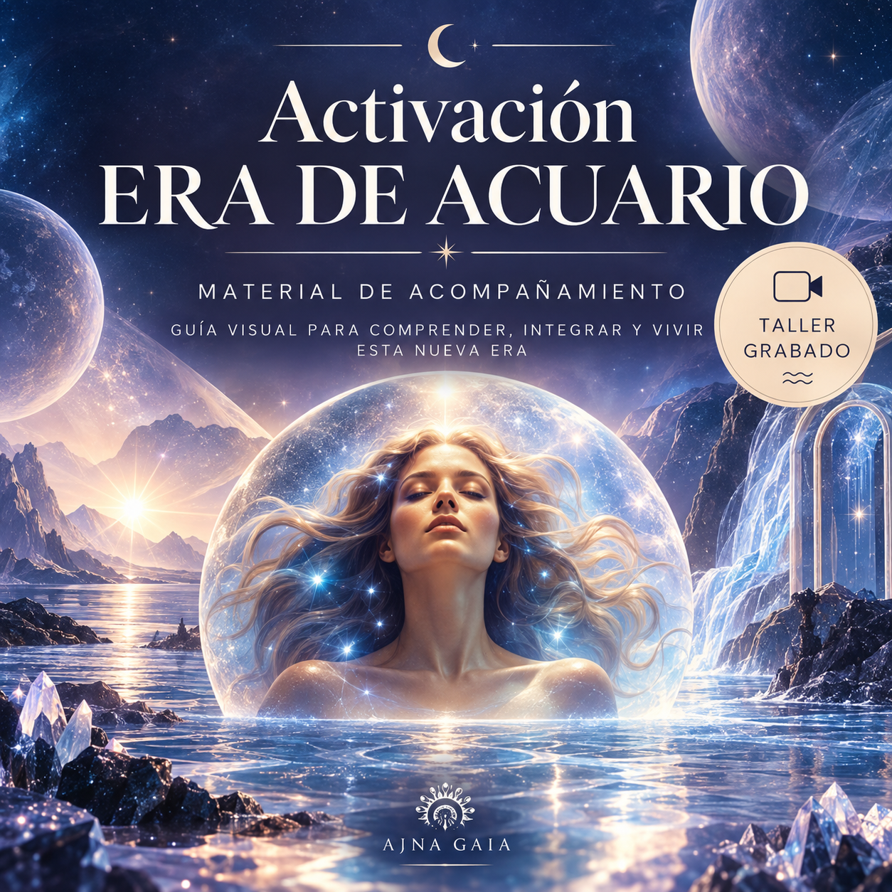 Taller online Activación Era de Acuario – astrología, energía de Acuario, intuición y transformación | Ajna Gaia