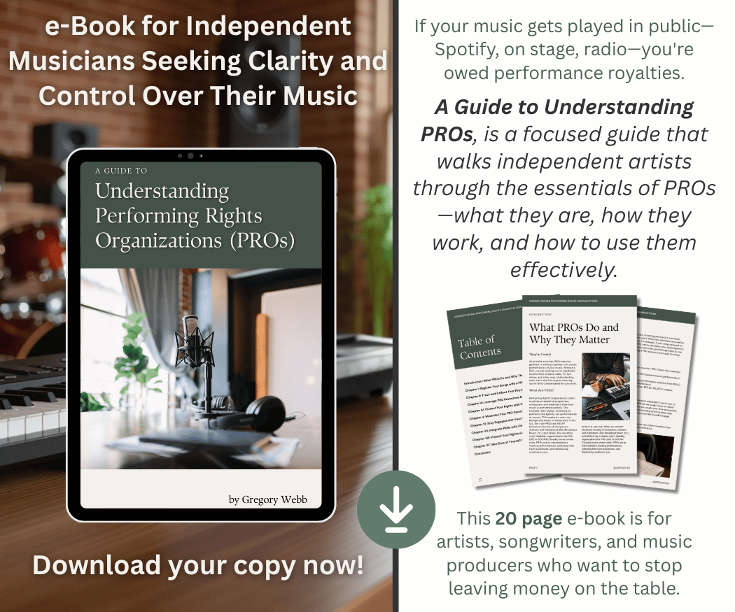 Learn how performing rights organizations (PROs) work, collect performance royalties, protect music rights, and maximize income. This practical guide helps independent artists understand music royalties, publishing, licensing, and royalty collection.