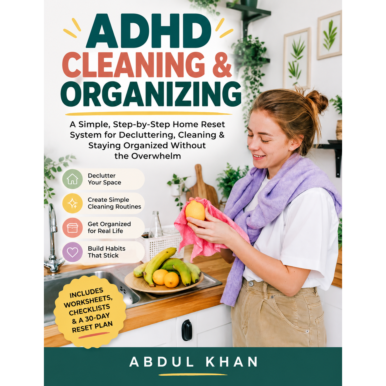 Task Organisation Systems ADHD Cleaning & Organizing: The Home Reset Workbook - Payhip