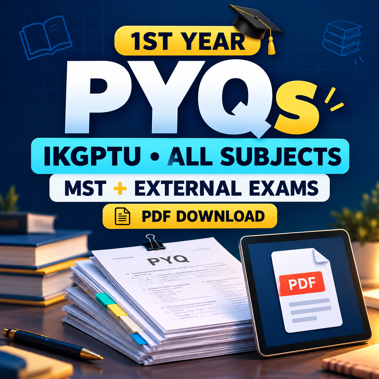 1st year PYQs IKGPTU - Payhip