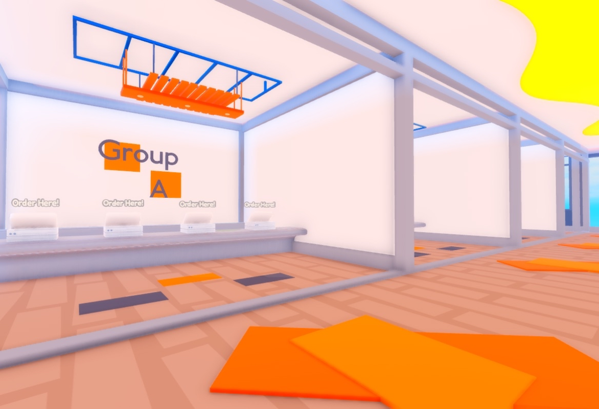 Cafe reception counter and front desk
