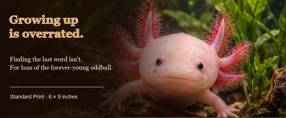 Axolotls word search banner