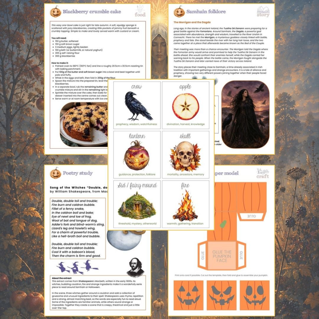 Dartmoor Kin Samhain Pack pages sample