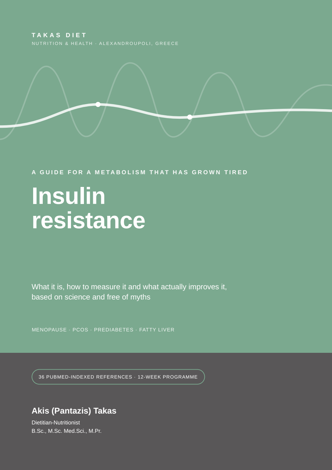 Insulin Resistance English ebook cover by Akis Takas