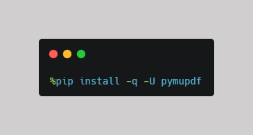 How to Install PyMuPDF with Python in Google Colab