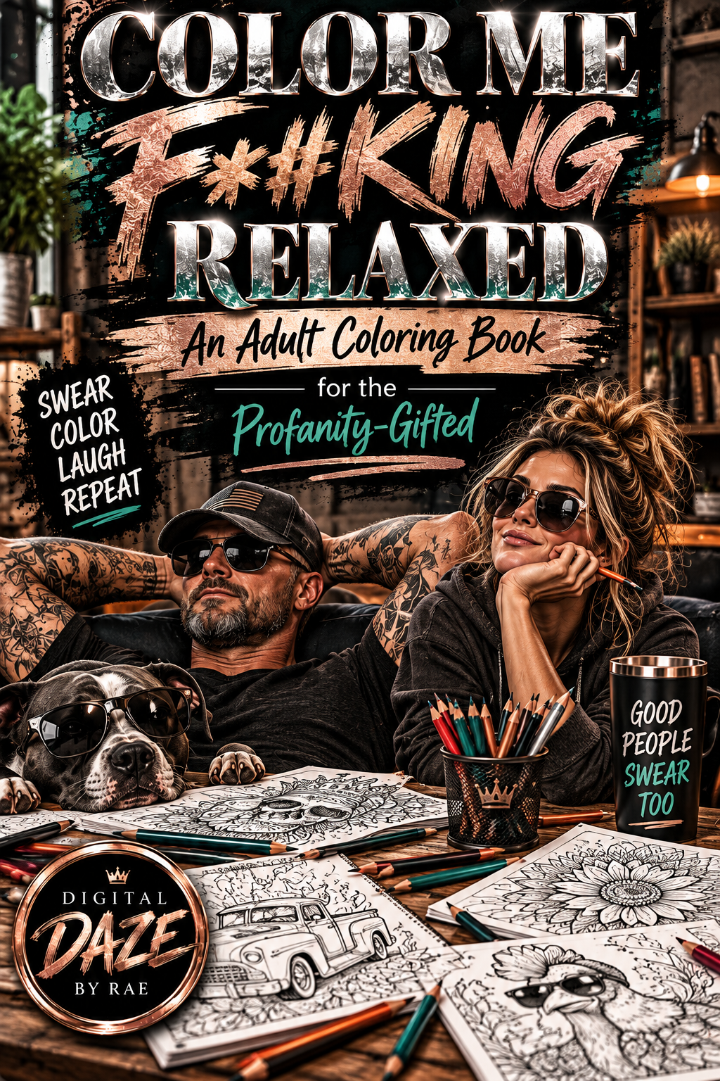 COLOR ME F*#KING RELAXED ADULT COLORING BOOK