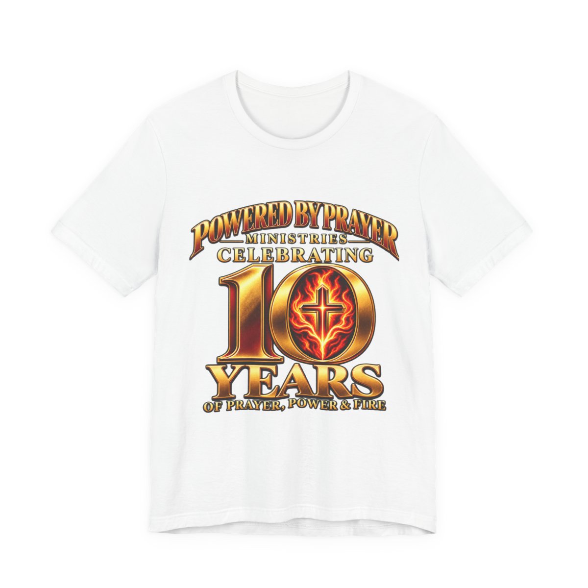 Second anniversary shirt Ten years of prayer. A legacy of faith. Celebrate what God has done—and the greater things ahead—with this anniversary tee.