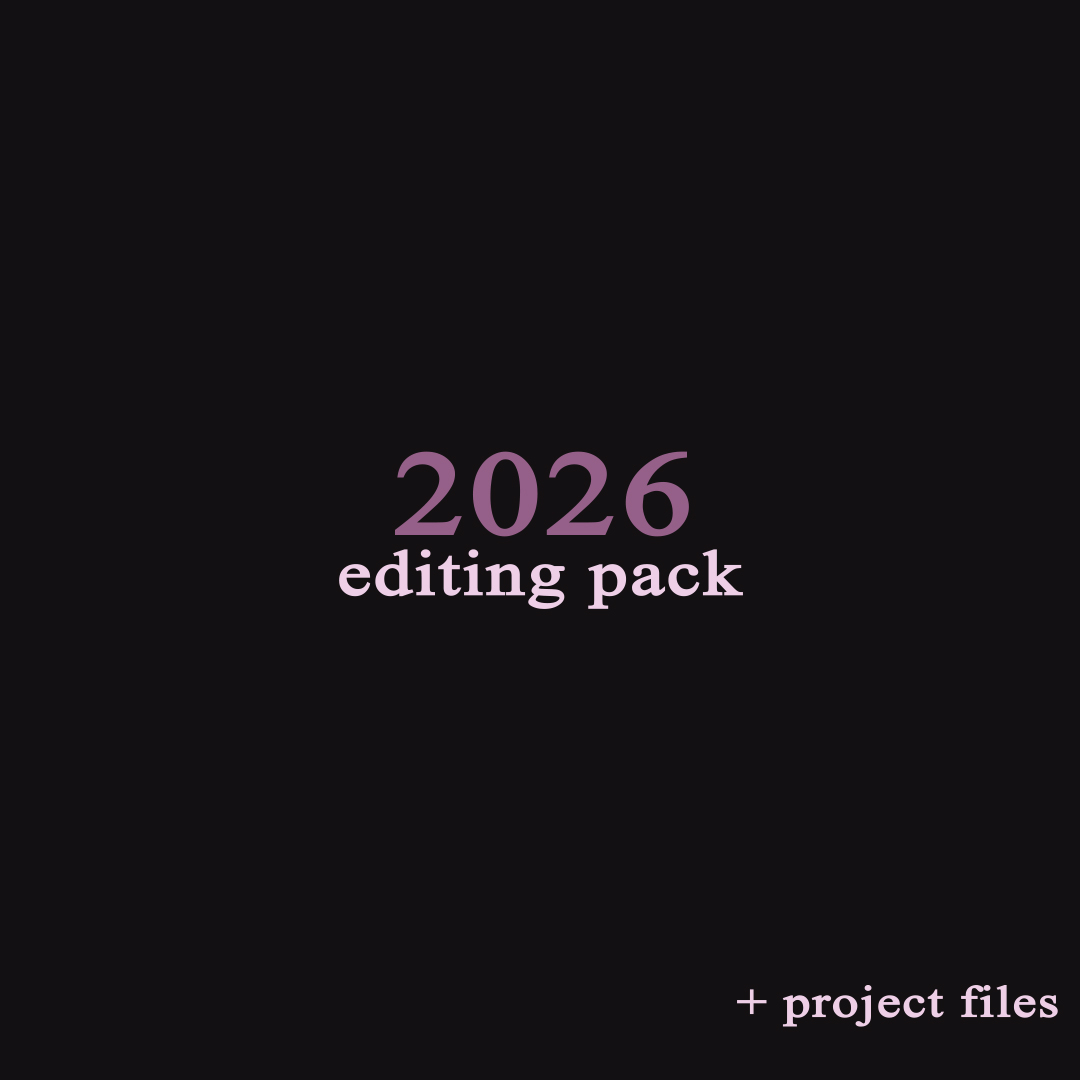 ݁˖· ─ 2026 EDITING PACK - Payhip