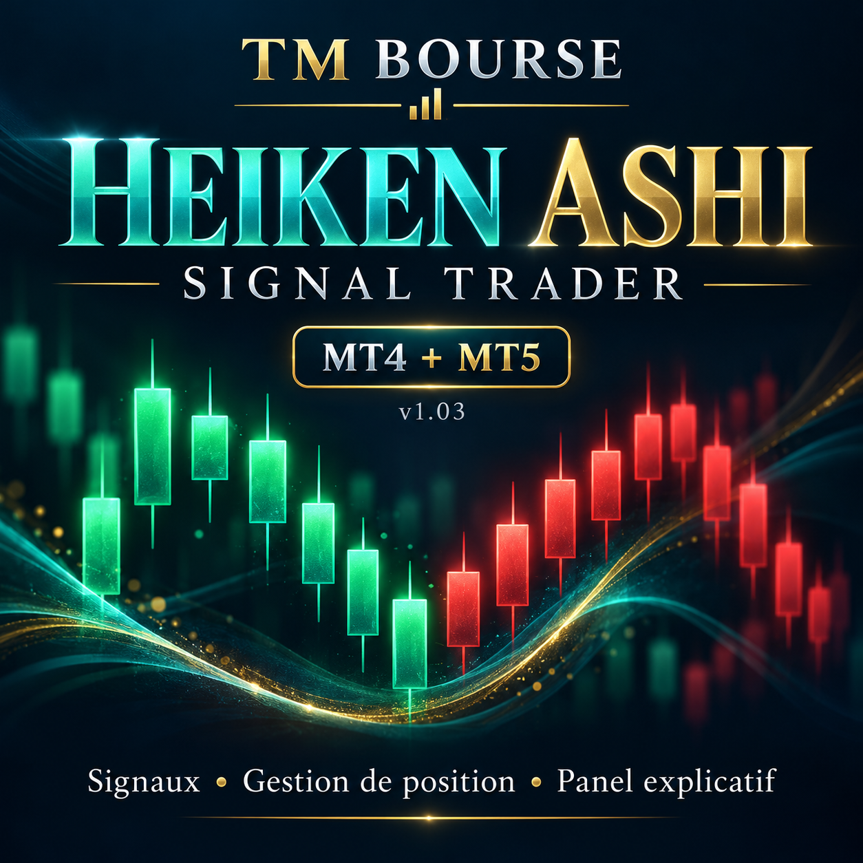 TM Heiken Ashi Signal Trader v1.03 pour MT4 et MT5