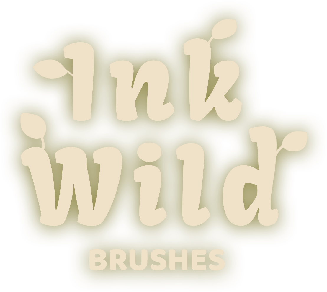 Ink Wild Brushes handmade Procreate brushes Shop logo