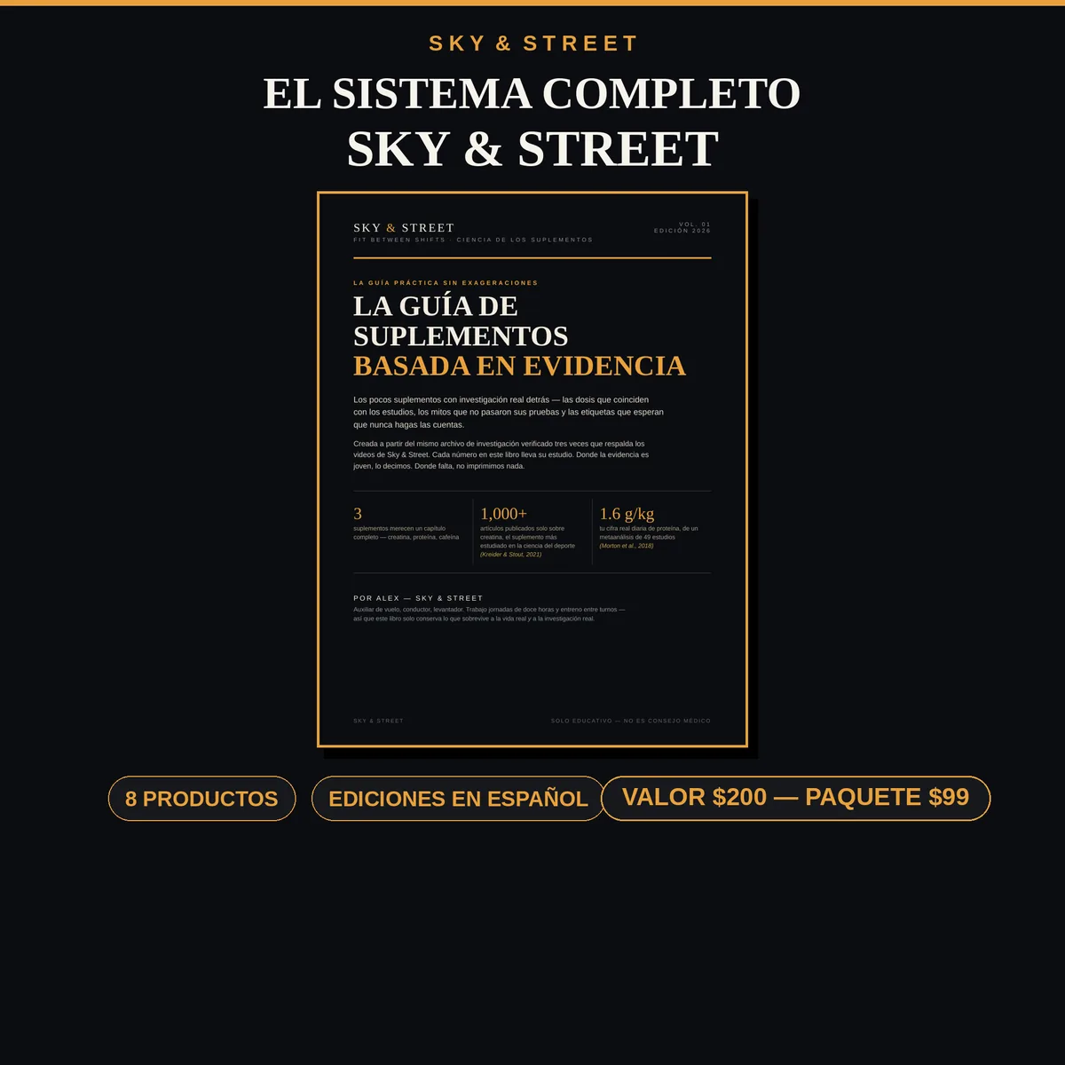 El Sistema Completo portada — sistema completo imprimible en español, A4 y Carta
