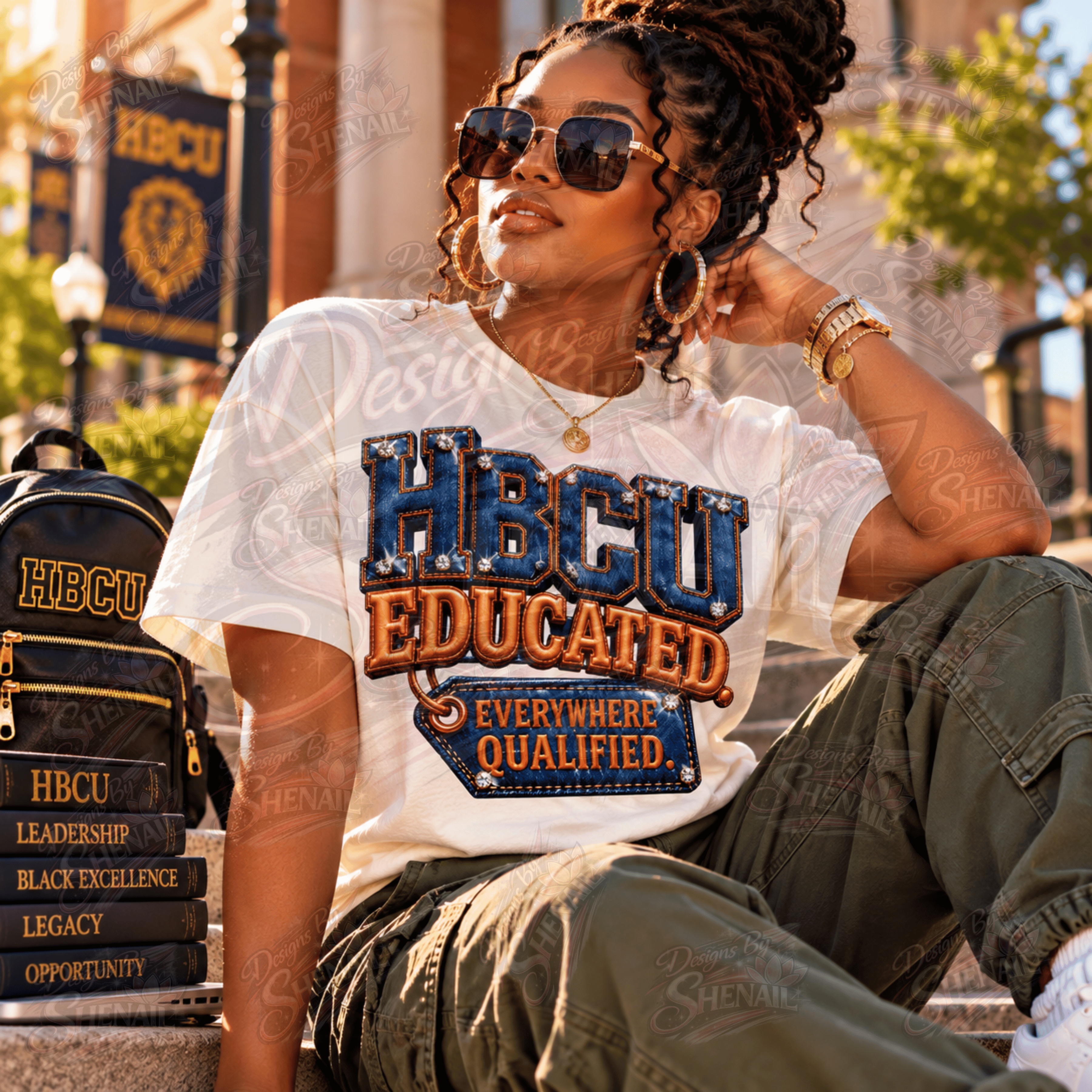 HBCU Educated PNG, Everywhere Qualified PNG, HBCU Graduation PNG, Black ...