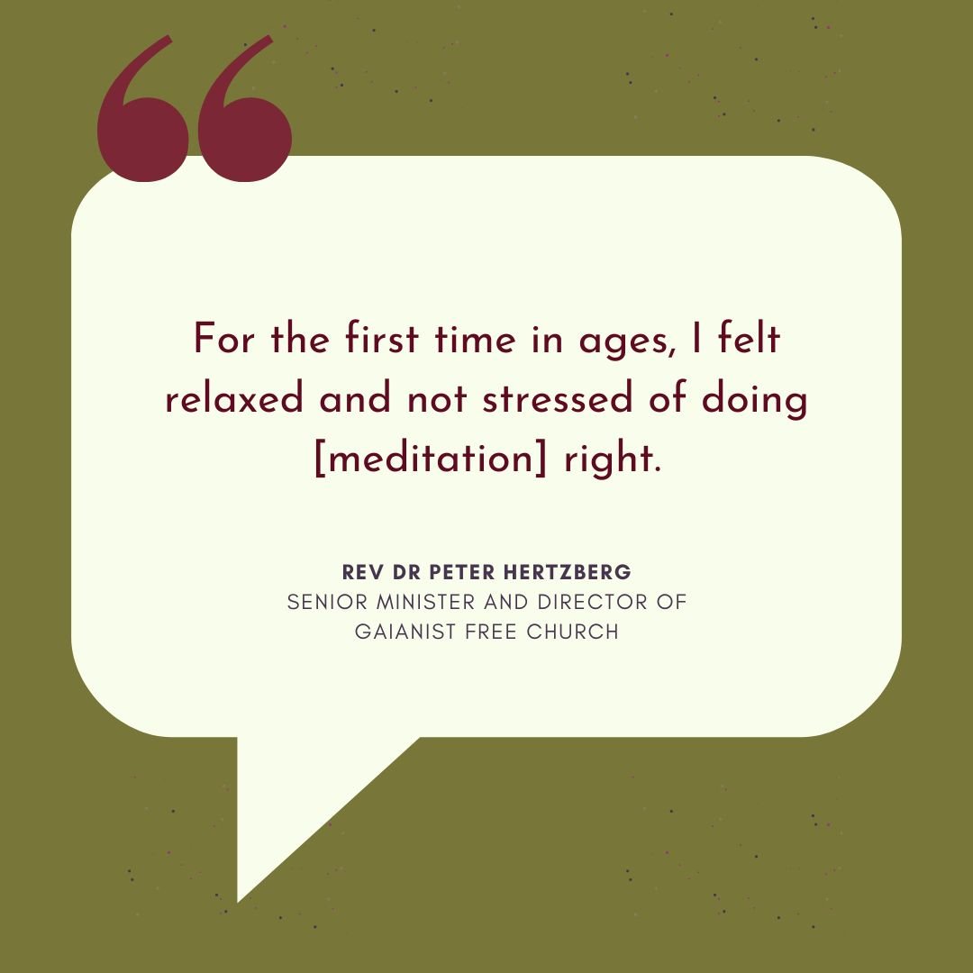 Customer Review of Evylyn Rose's Meditation for the Chronically Distracted: "For the first time in ages, I felt relaxed and not stressed of doing [meditation] right." from Rev Dr Peter Hertzberg, Senior Minister and Director of Gaianist Free Church