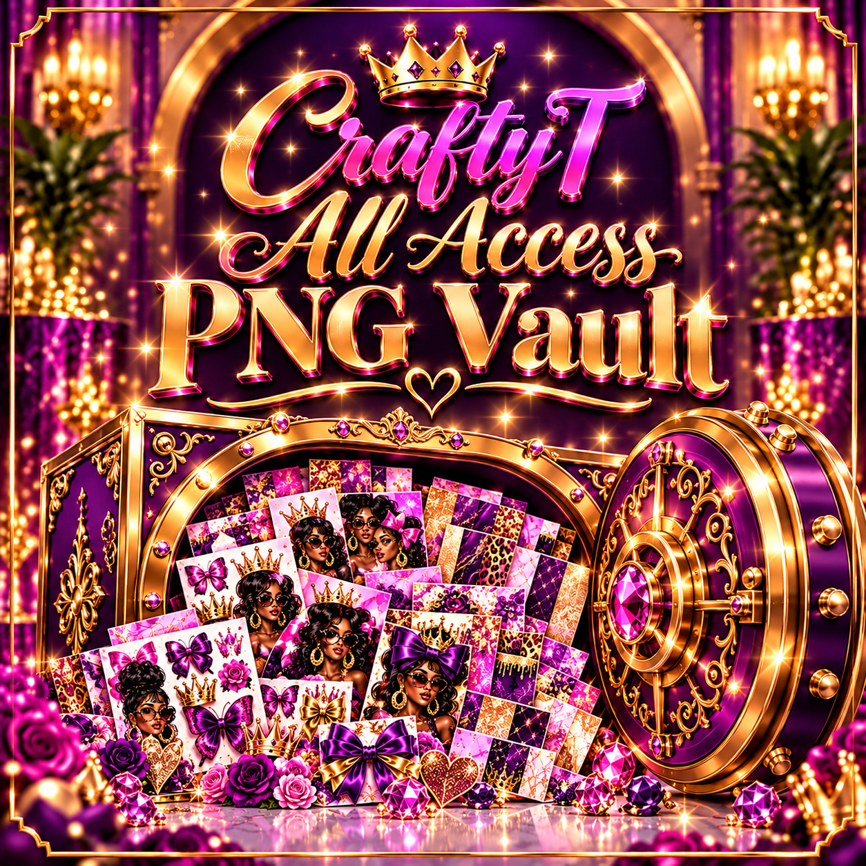 Crafty'T Digital Essentials - All Access PNG Vault - Payhip