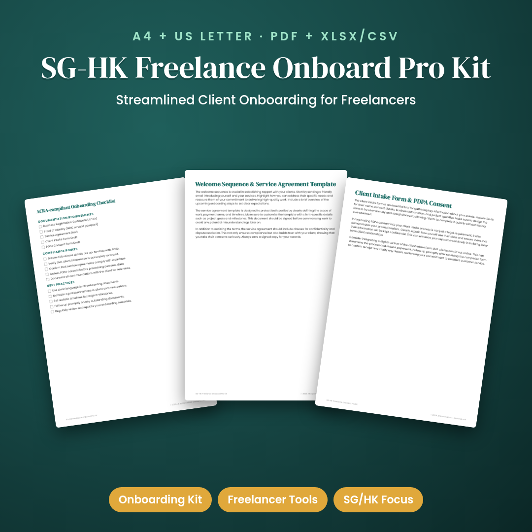 SG-HK Freelance Onboard Pro Kit
