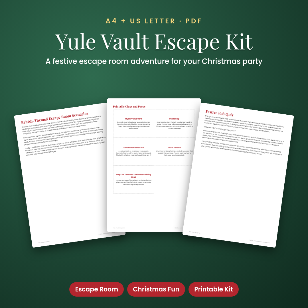 Yule Vault Escape Kit