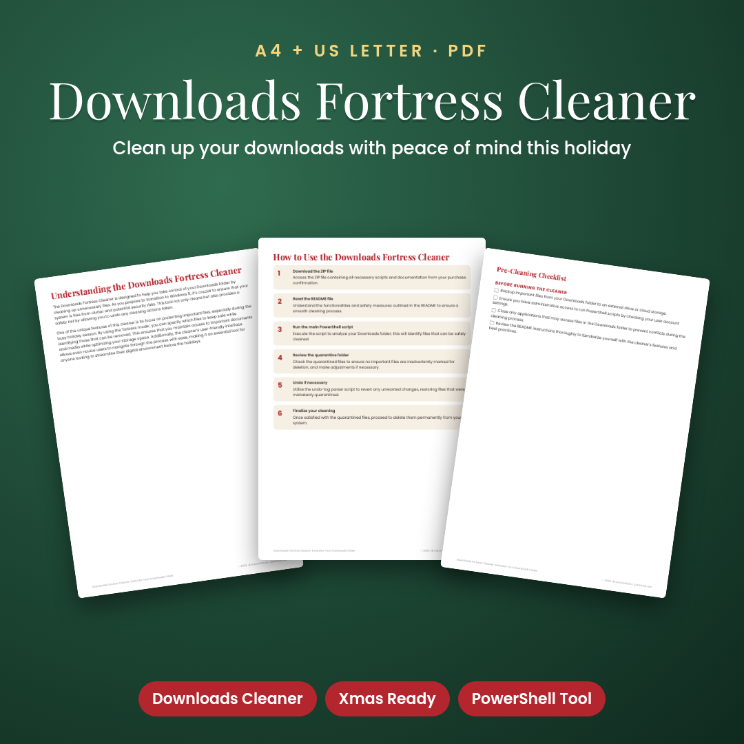 Downloads Fortress Cleaner: Declutter Your Downloads Folder