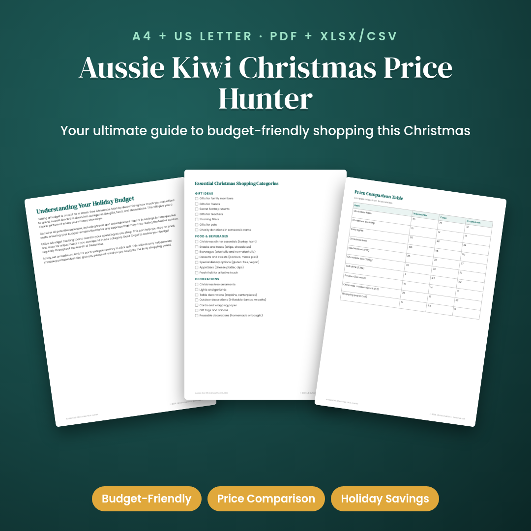 Aussie Kiwi Christmas Price Hunter