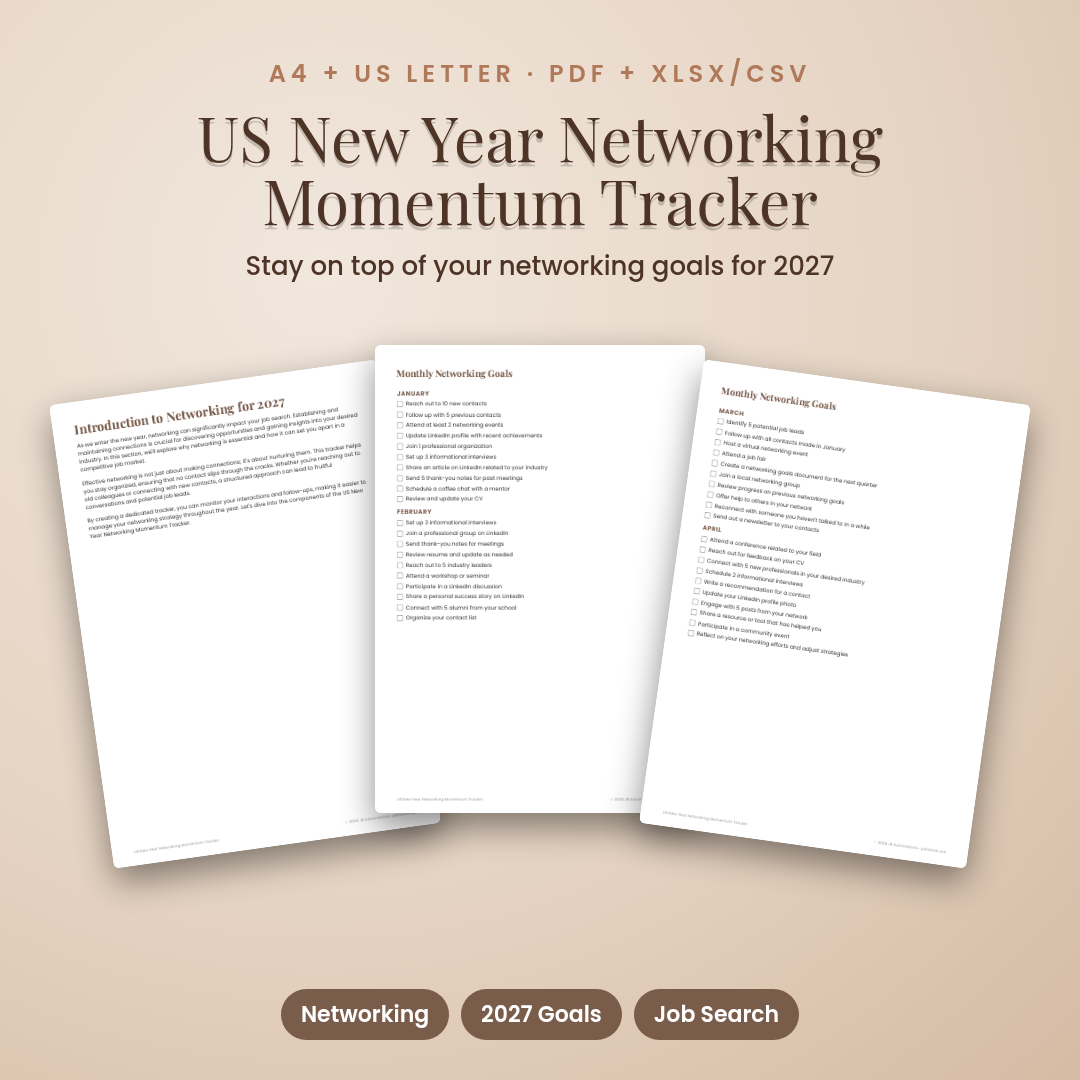 US New Year Networking Momentum Tracker
