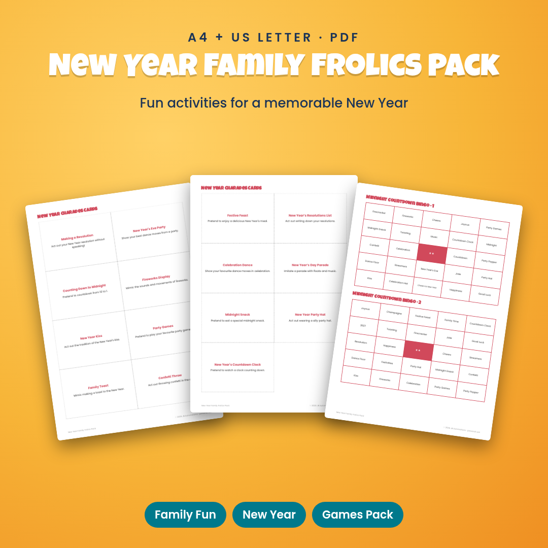 New Year Family Frolics Pack