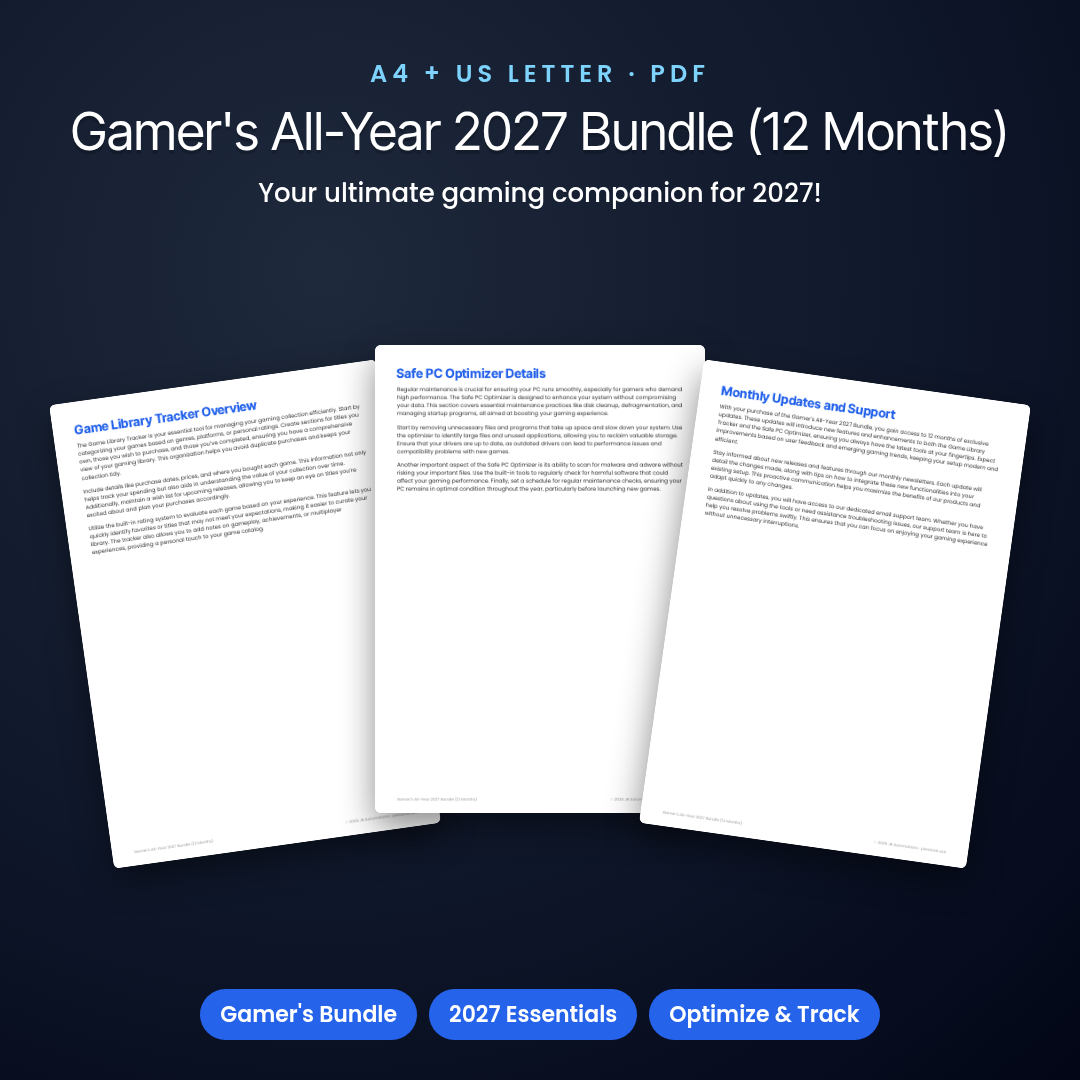 Gamer's All-Year 2027 Bundle (12 Months)