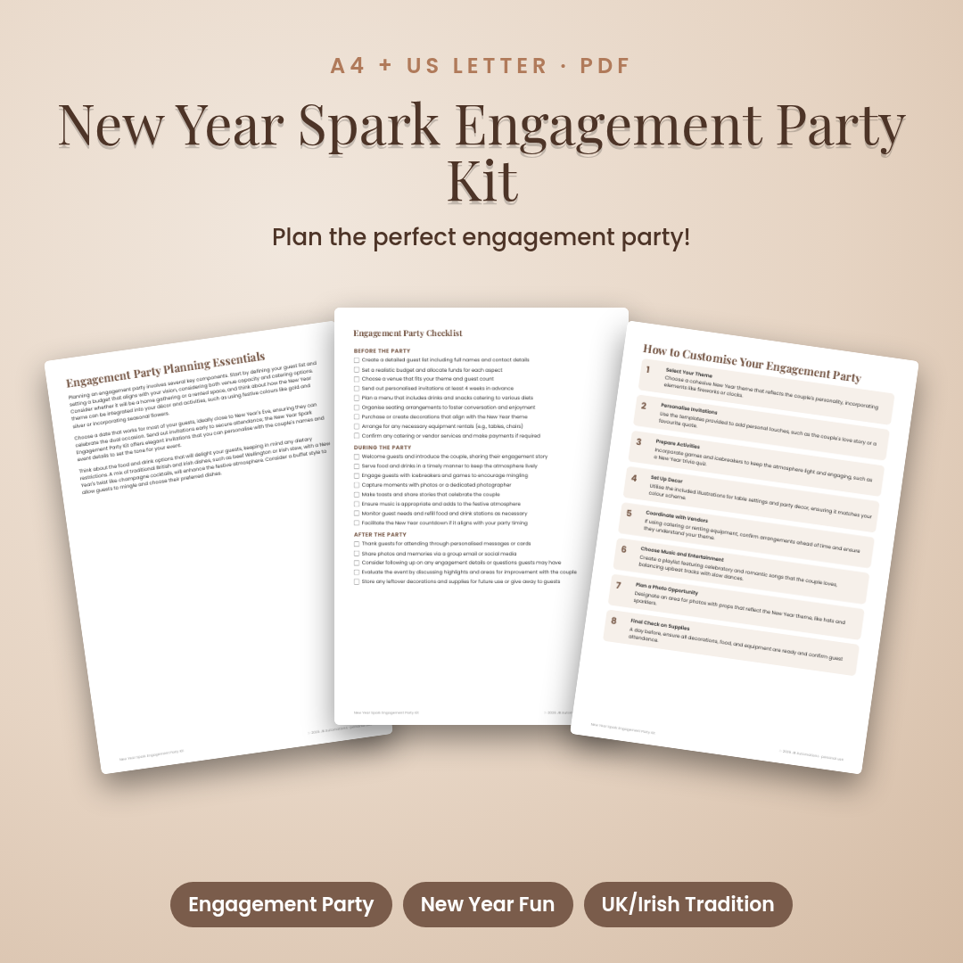 New Year Spark Engagement Party Kit