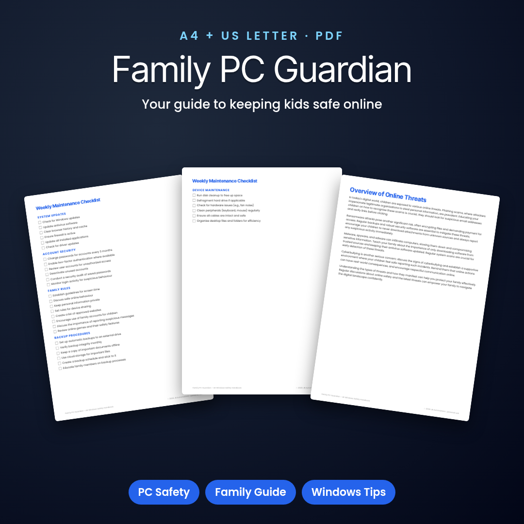 Family PC Guardian – UK Windows Safety Handbook