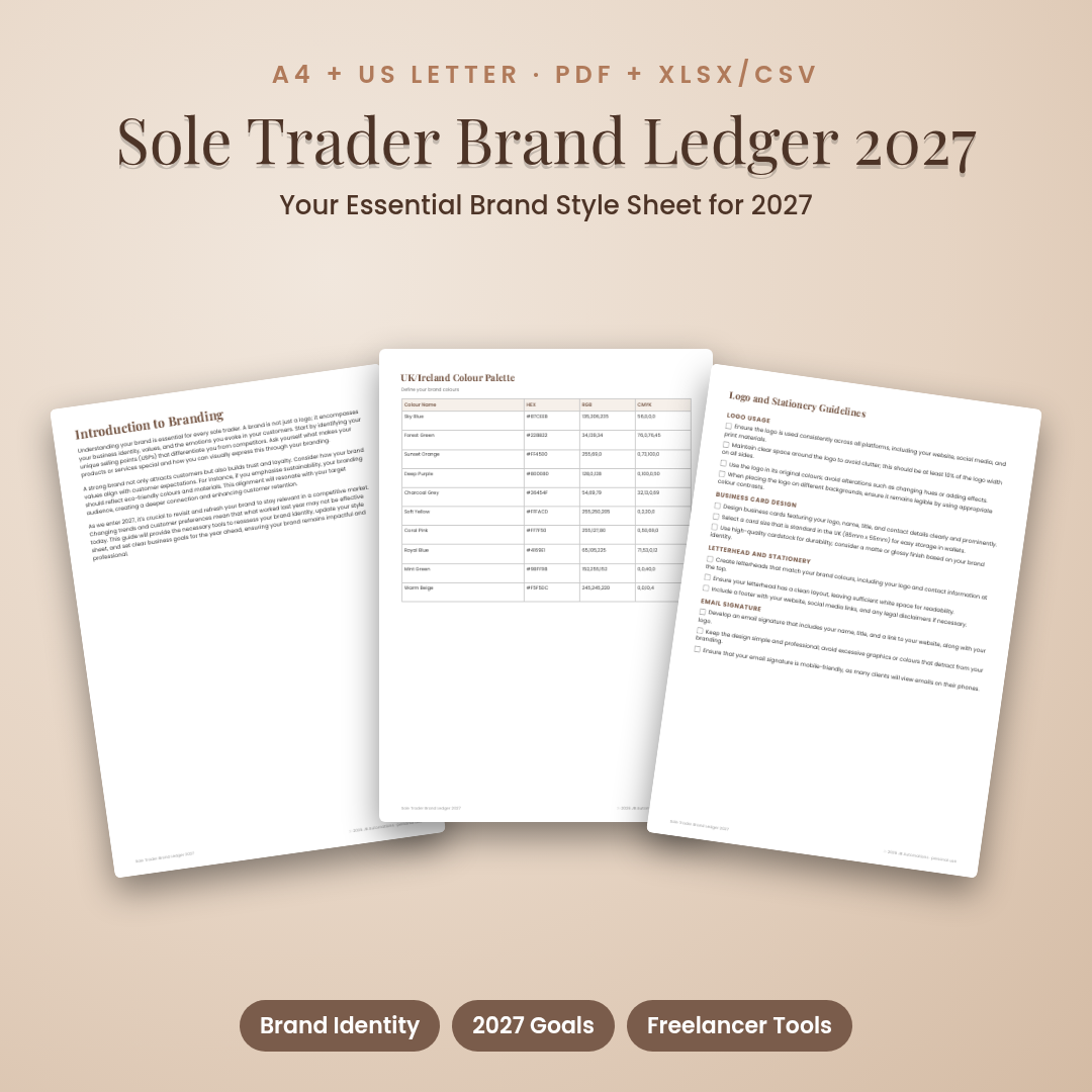 Sole Trader Brand Ledger 2027