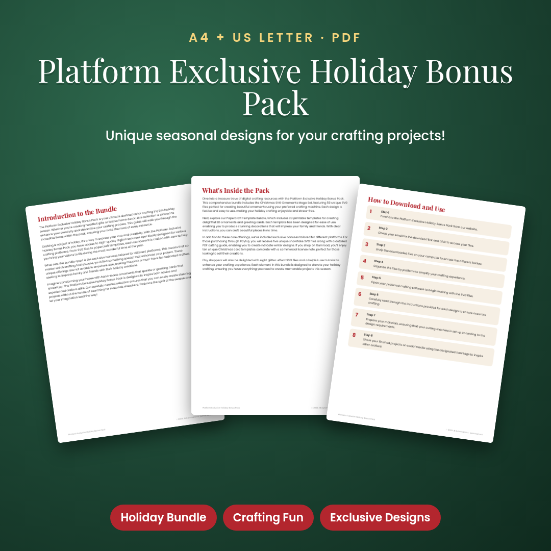 Platform Exclusive Holiday Bonus Pack