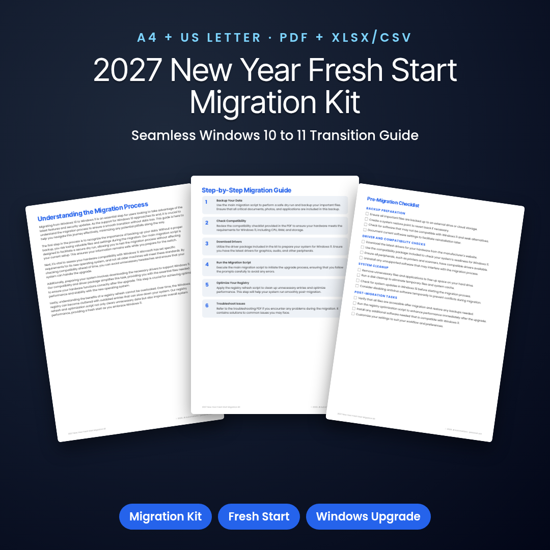 2027 New Year Fresh Start Migration Kit