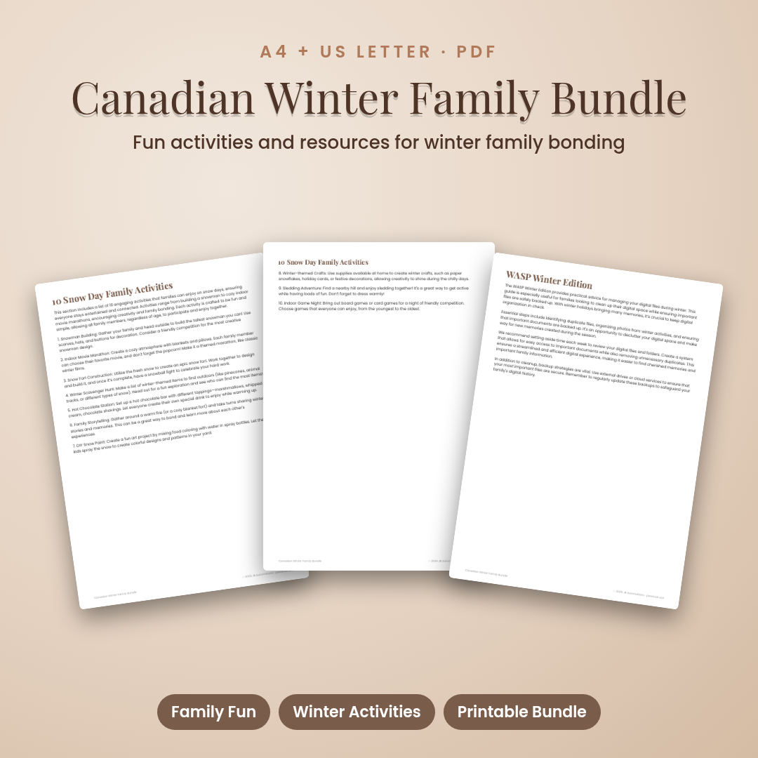 Canadian Winter Family Bundle