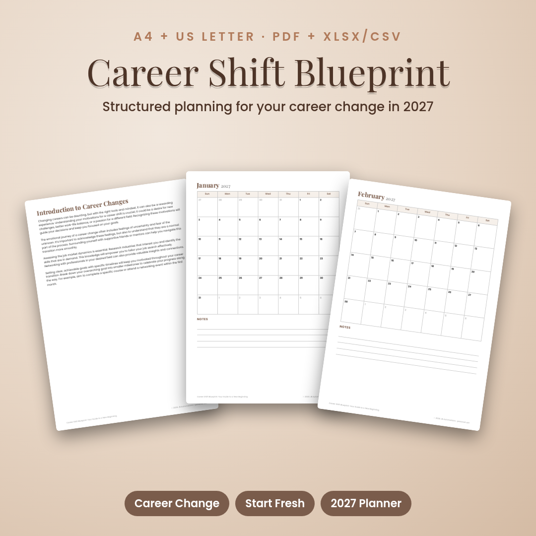 Career Shift Blueprint: Your Guide to a New Beginning