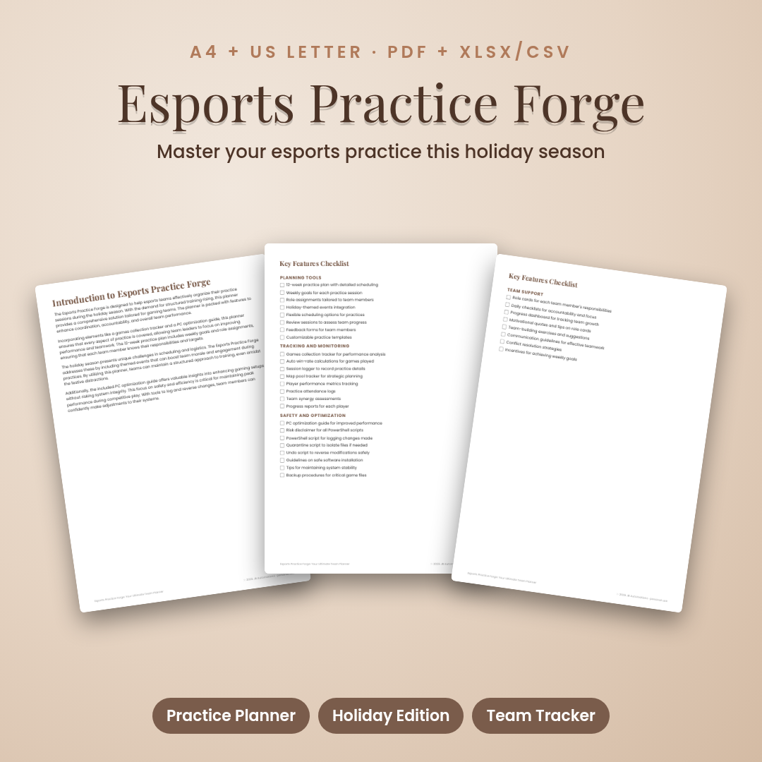 Esports Practice Forge: Your Ultimate Team Planner