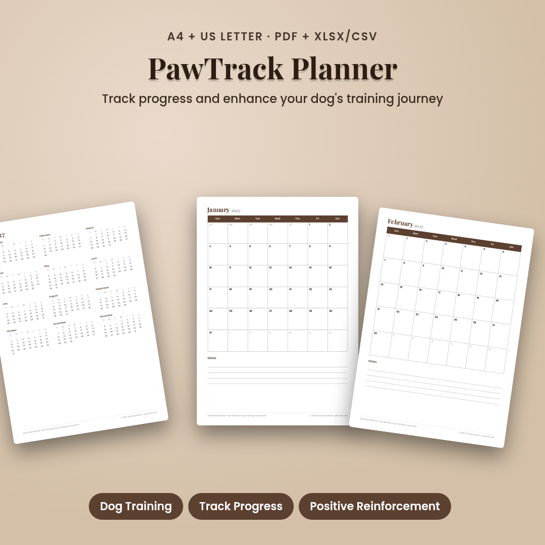 PawTrack Planner: Your Ultimate Dog Training Companion