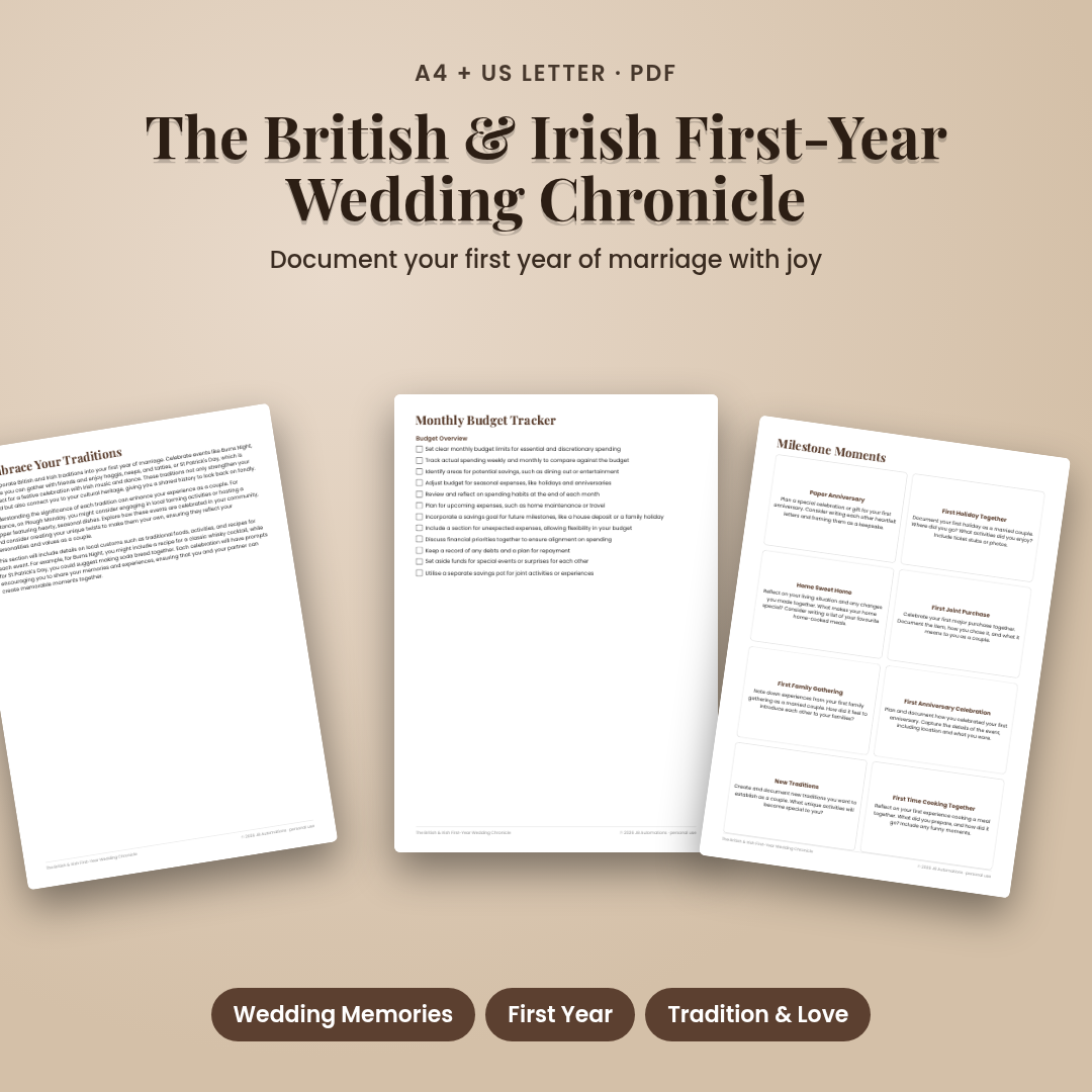The British & Irish First-Year Wedding Chronicle