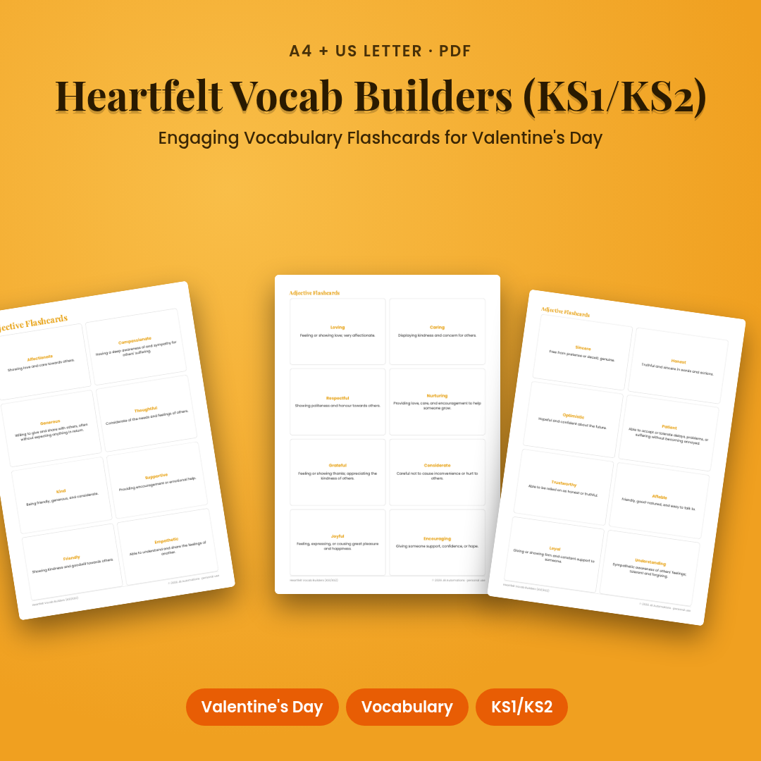 Heartfelt Vocab Builders (KS1/KS2)