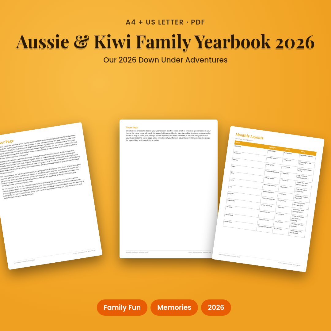 Aussie & Kiwi Family Yearbook 2026