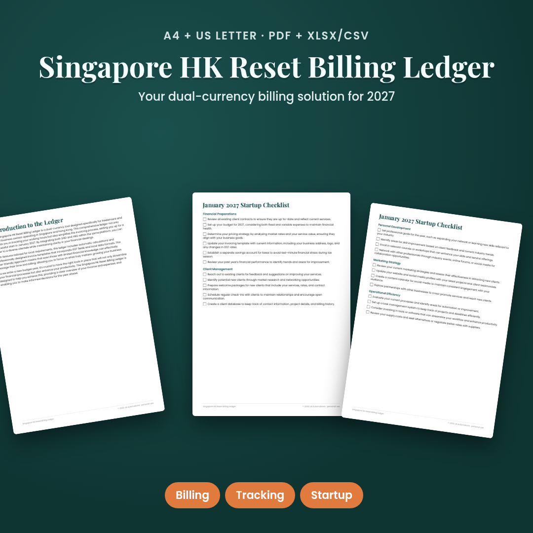 Singapore HK Reset Billing Ledger