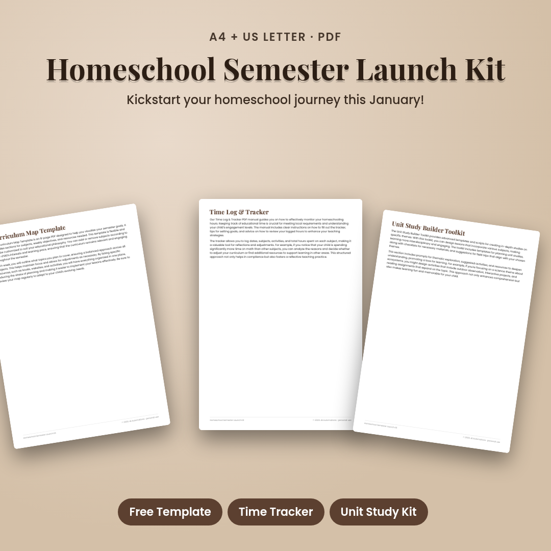 Homeschool Semester Launch Kit