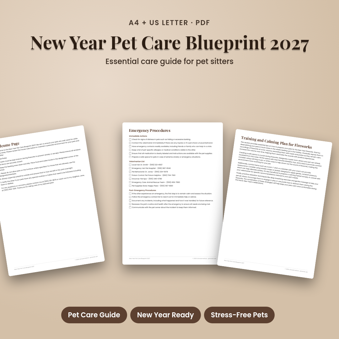 New Year Pet Care Blueprint 2027