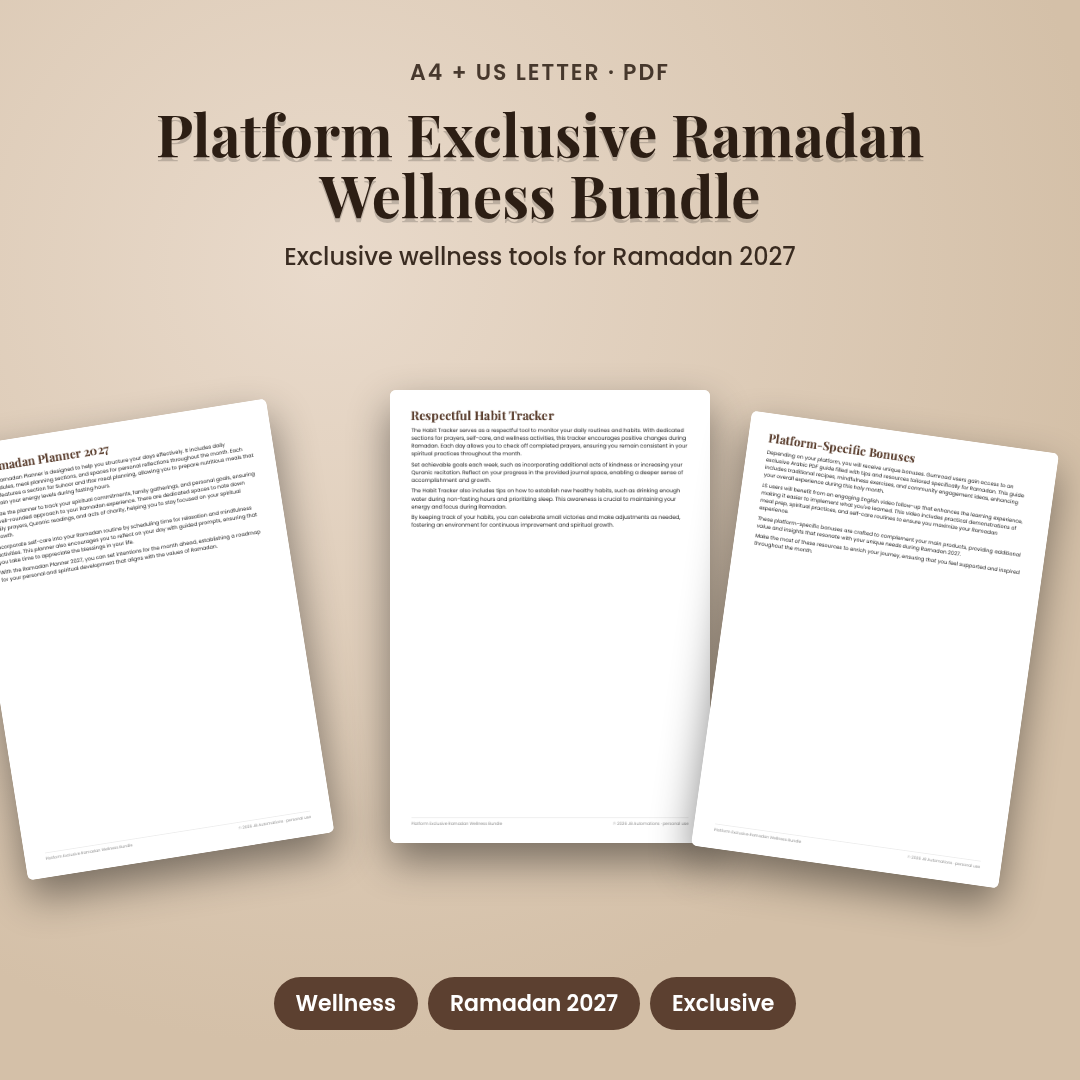 Platform Exclusive Ramadan Wellness Bundle